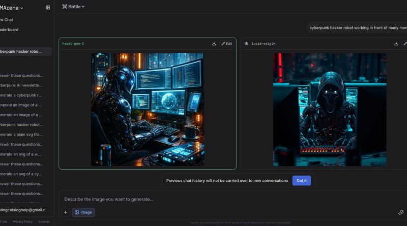 OpenAI testa modelos Image-2 com melhorias visuais no LM Arena 1 Interface do LM Arena onde os modelos Image-2 da OpenAI estão sendo testados