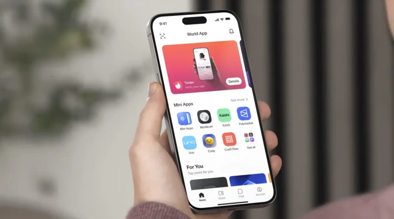 World App lança chat criptografado e contas virtuais 1 Interface do World App com o novo chat criptografado e pagamentos instantâneos em grupo