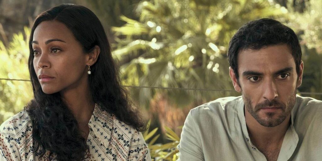 4 Séries Românticas da Netflix que Ninguém Lembra 8 Zoe Saldaña e Eugenio Mastrandrea em From Scratch