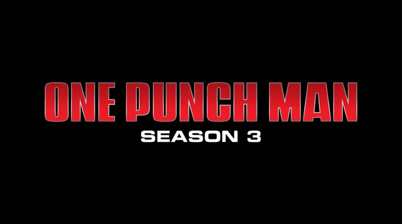Saitama em One-Punch Man Temporada 3 anúncio oficial 2027
