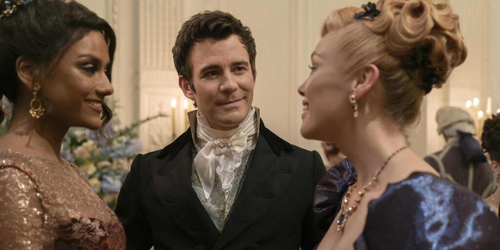 12 Melhores Séries Retornando em 2026 17 Elenco sorrindo em Bridgerton temporada 3