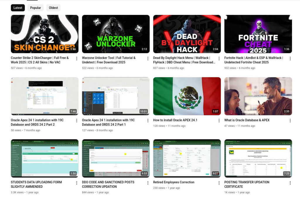 Campanha YouTube malware