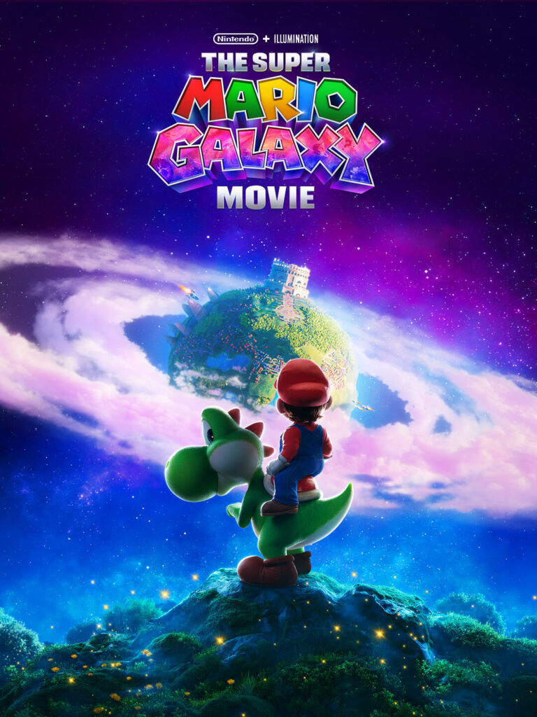 Yoshi no novo pôster de The Super Mario Galaxy Movie
