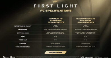 Imagem promocional de 007 First Light mostrando o agente em ação, com gráficos realistas e tons cinematográficos