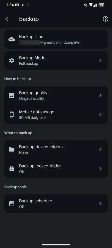 Google Fotos ganha opção de agendar backup na nuvem 4 Backup new UI 2 scaled 1