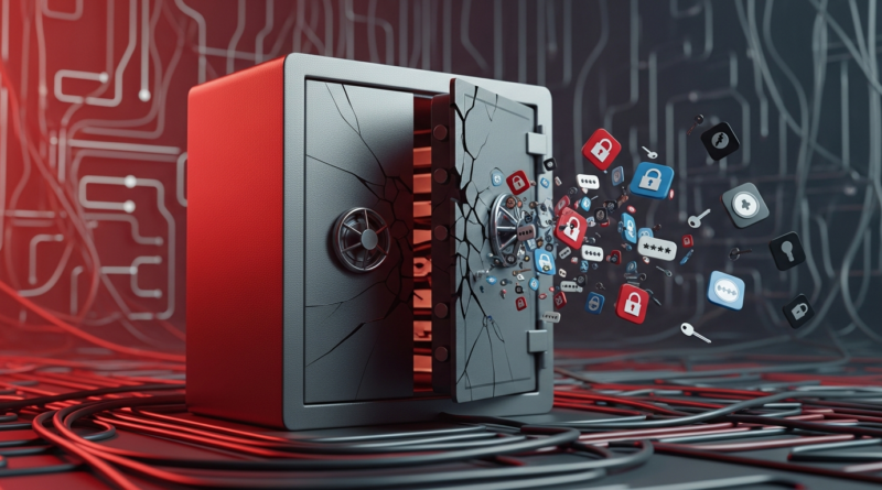 Banco de dados exposto revela 149 milhões de logins e senhas 1 Imagem de segurança digital com cadeado azul simbolizando proteção de dados de um banco de dados exposto