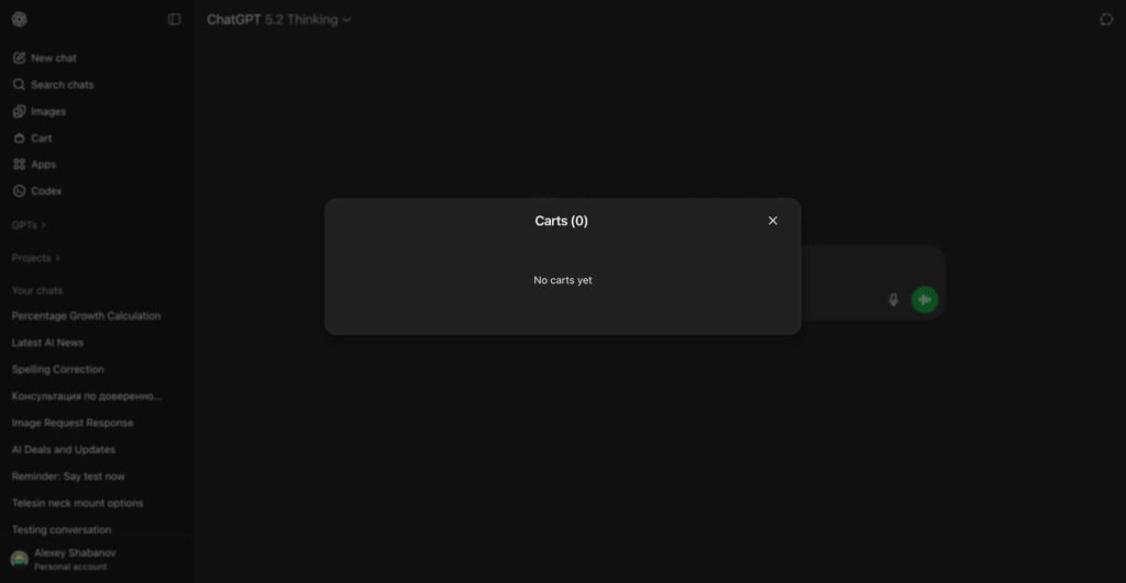 OpenAI prepara carrinho de compras e ferramentas de comércio no ChatGPT 5 Sam Altman em evento da OpenAI comentando sobre novos produtos da linha Codex e ChatGPT.