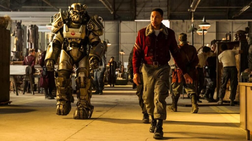 Lucy e o Ghoul em cena tensa do episódio anterior da 2ª temporada de Fallout