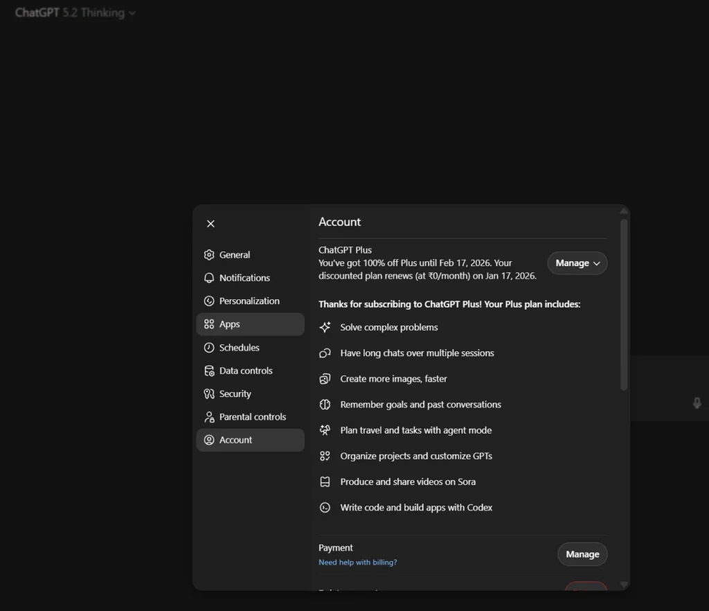 OpenAI oferece ChatGPT Plus gratuito a usuários em 2026 5 ChatGPT Plus for free
Source: BleepingComputer