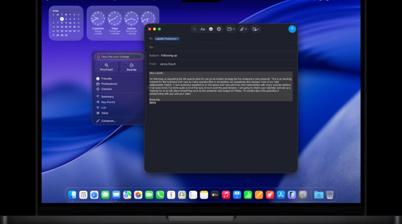Foto de um MacBook Pro moderno ilustrando o lançamento da Apple com chips M5 Pro e M5 Max