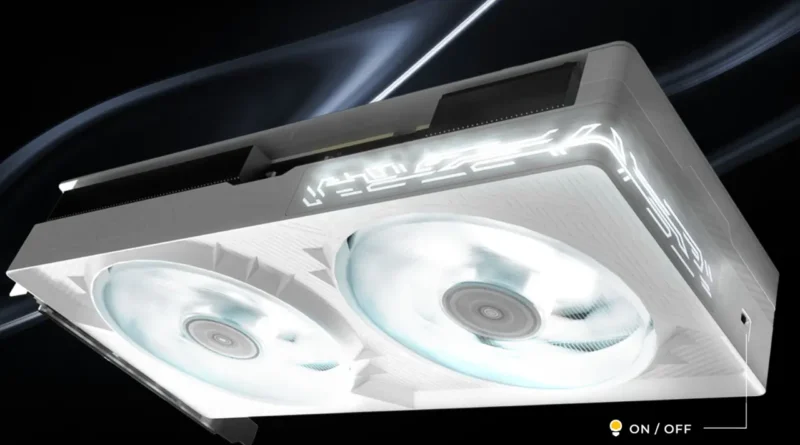 Placa de vídeo Galax RTX 5070 com design compacto e refrigeração dual fan GDDR7