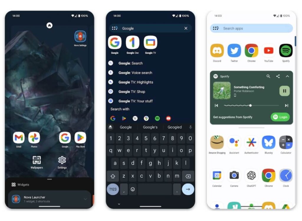 Tela inicial personalizada com o Nova Launcher
