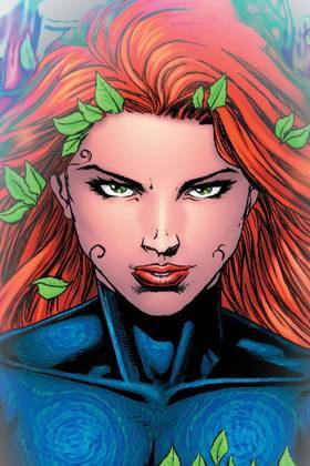 Poison Ivy clássica em arte de referência da DC