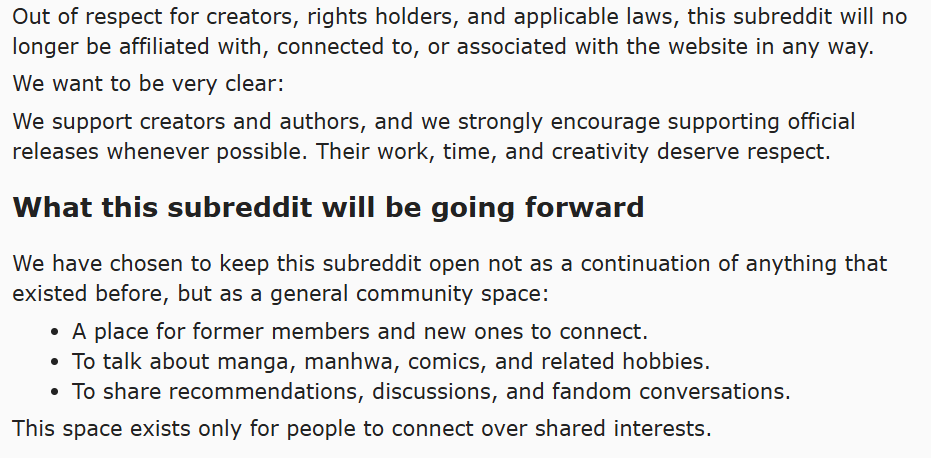 comply Moderadores do Reddit encerraram o suporte a qualquer conteúdo ligado à pirataria.