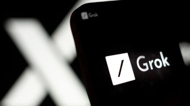 Logo da inteligência artificial Grok desenvolvida pela xAI