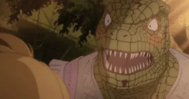 Dorohedoro temporada 2 novo key visual com Caiman e Nikaido em destaque, arte oficial do Studio MAPPA