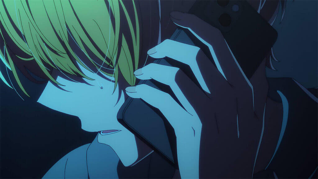 Cena do episódio 5 mostra Kana Arima em palco buscando superar sua rejeição