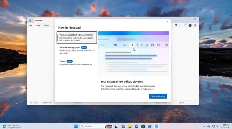 A Microsoft está adicionando imagens ao Notepad , e os usuários estão se perguntando por quê.