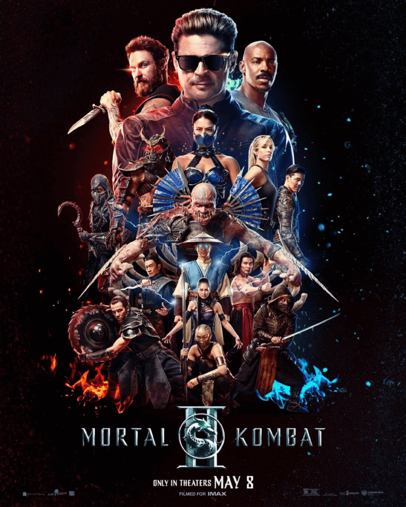 Karl Urban como Johnny Cage em Mortal Kombat II lutando na arena, trailer oficial 2026