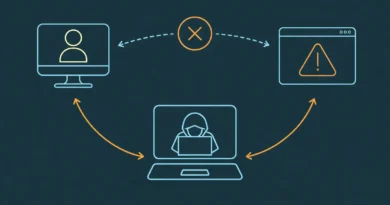 Ilustração de segurança digital representando falhas na cadeia de suprimentos