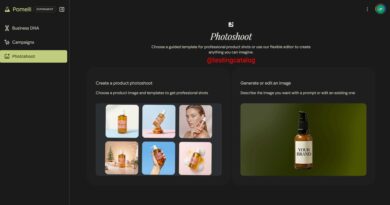 Interface do Pomelli by Google Labs mostrando a nova função Photoshoot para geração de imagens com IA
