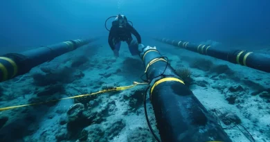 Senge-CE, equipe de remoção do cabo submarino de fibra optica TAT-8 utilizando equipamentos de resgate oceânico de fibra óptica