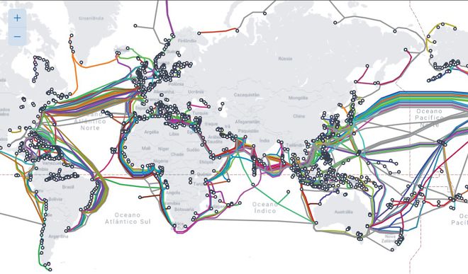 Remoção histórica do primeiro cabo submarino de fibra óptica TAT-8 3 Oceanos estão repletos de cabo submarino de fibra optica