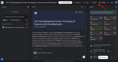 Interface do Google NotebookLM com novo banner personalizável e botão Remix