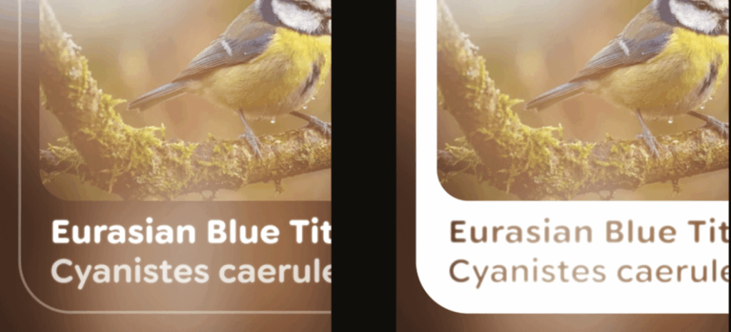 Simulação de notificação no campo de visão dos óculos Android XR