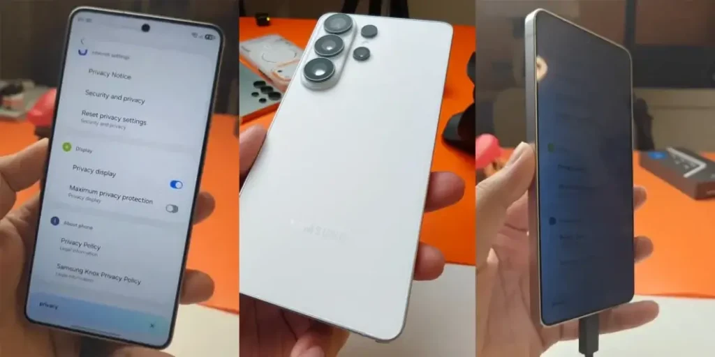 Foto promocional do Galaxy S26 Ultra mostrando design premium e câmeras