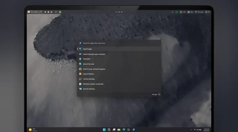 Microsoft apresenta nova barra de comandos inspirada no macOS para o Windows 11