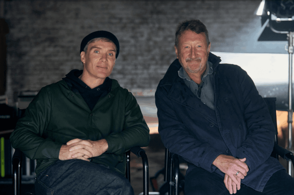 Steven Knight e Cillian Murphy em Peaky Blinders