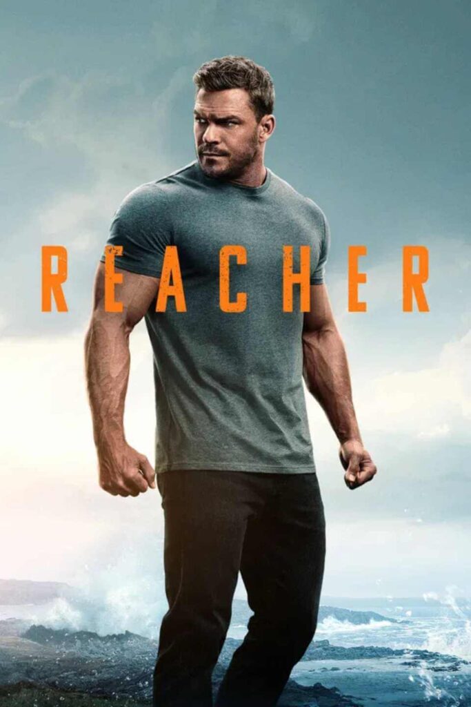 Pôster da série Reacher disponível na Prime Video.