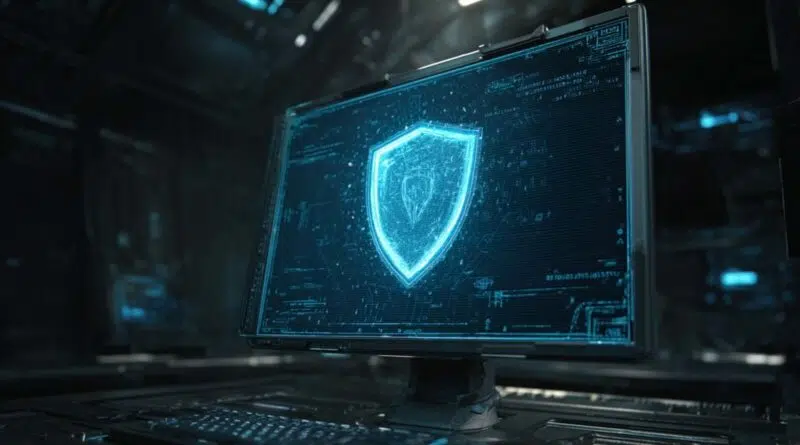 Ilustração de proteção digital simbolizando o Tirith