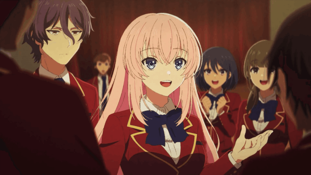 Ayanokoji e Horikita em cena de Classroom of the Elite Temporada 4