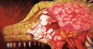 Cena do trailer de Dorohedoro temporada 2 com Caiman e Nikaido em destaque