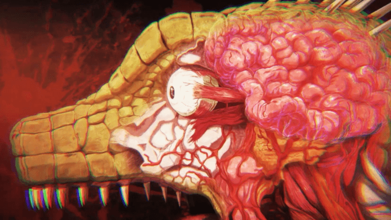 Cena do trailer de Dorohedoro temporada 2 com Caiman e Nikaido em destaque