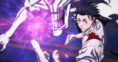 Imagem promocional do episódio final Sendai Colony em Jujutsu Kaisen Season 3, com Yuji Itadori em destaque, produzida pela MAPPA.