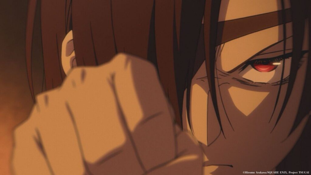 Yuru enfrenta seu daemon em cenário noturno