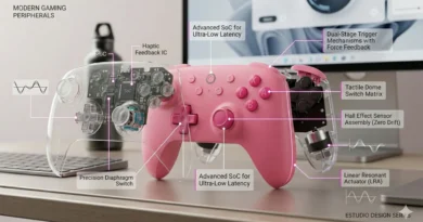 Controle 8BitDo Ultimate 2C rosa com tecnologia Hall Effect anti drift