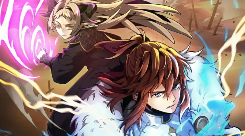 Capa oficial da 7ª temporada do webtoon The Beginning After the End mostrando Arthur Leywin