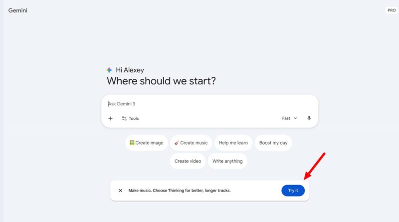 Google Gemini Lyria 3 Pro IA geração de música mesas de som futuristas geradas por IA
