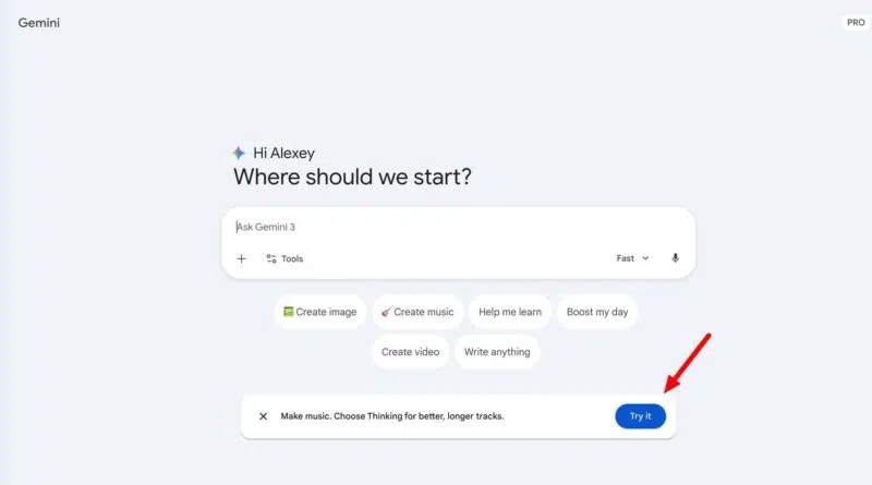 Google Gemini Lyria 3 Pro IA geração de música mesas de som futuristas geradas por IA