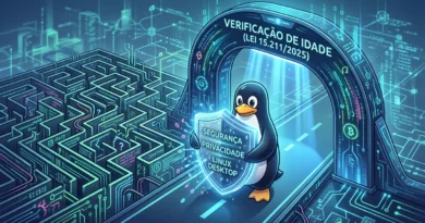 Lei de verificação de idade impacto Linux Desktop Brasil tecnologia