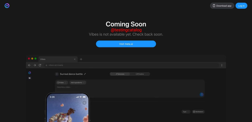 Meta testa Vibes, novo estúdio de vídeo com IA 4 Cena gerada no Vibes apresentando personagem com consistência entre quadros