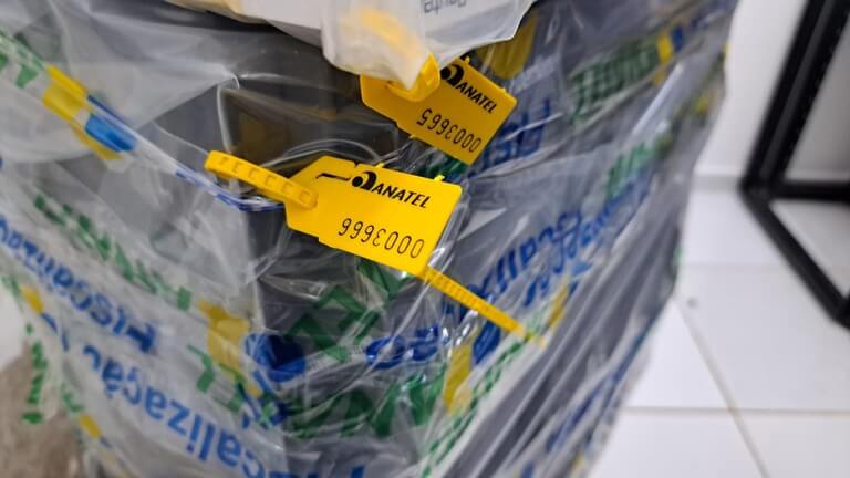 Equipamentos irregulares apreendidos pela Anatel