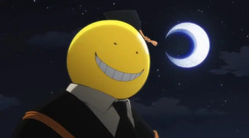 Cena do filme Assassination Classroom: Our Time com os alunos da Classe 3-E e Koro-sensei
