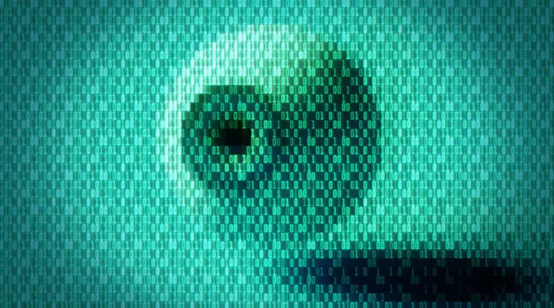 Ilustração de olho representando vigilância cibernética e código invisível usado em ataque ao GitHub