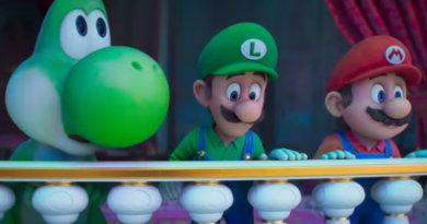 Cena do trailer final de Super Mario Galaxy mostrando Mario e Yoshi no espaço - Divulgação/Universal Pictures